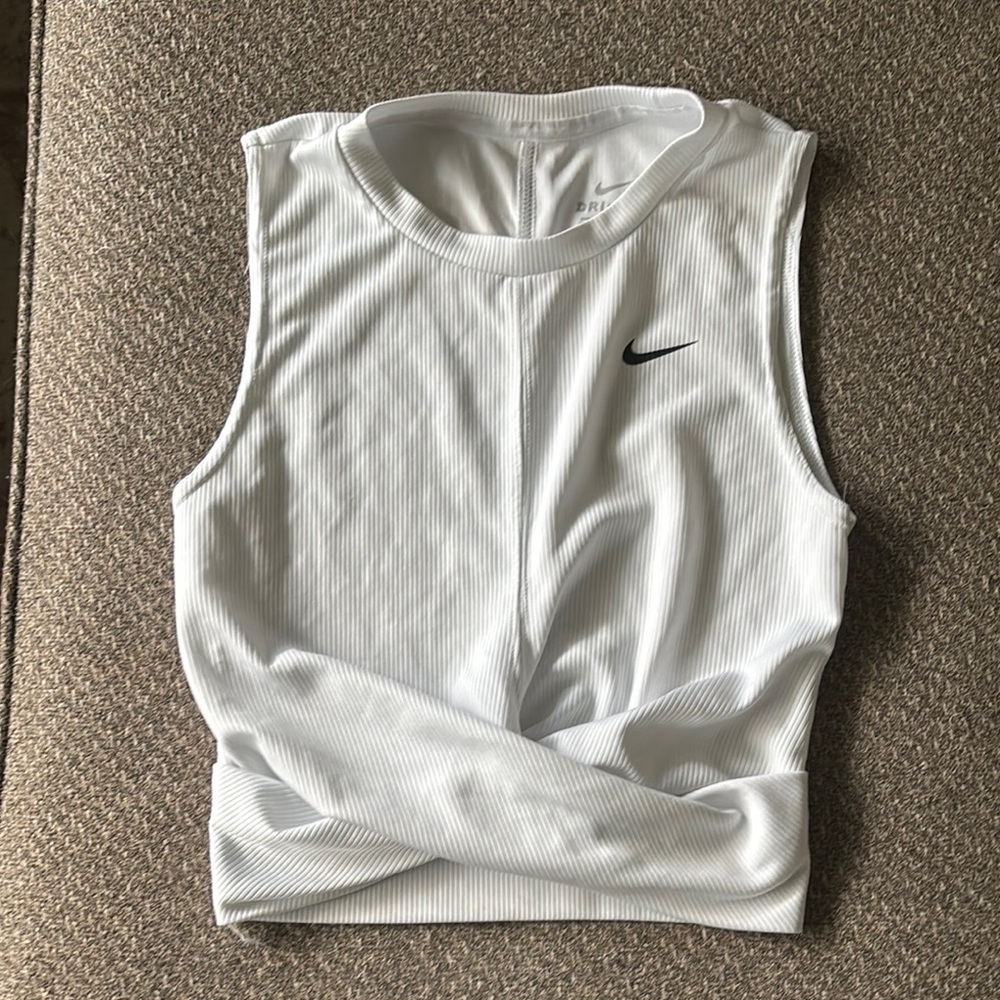 Nike Women's White Sleeveless Top